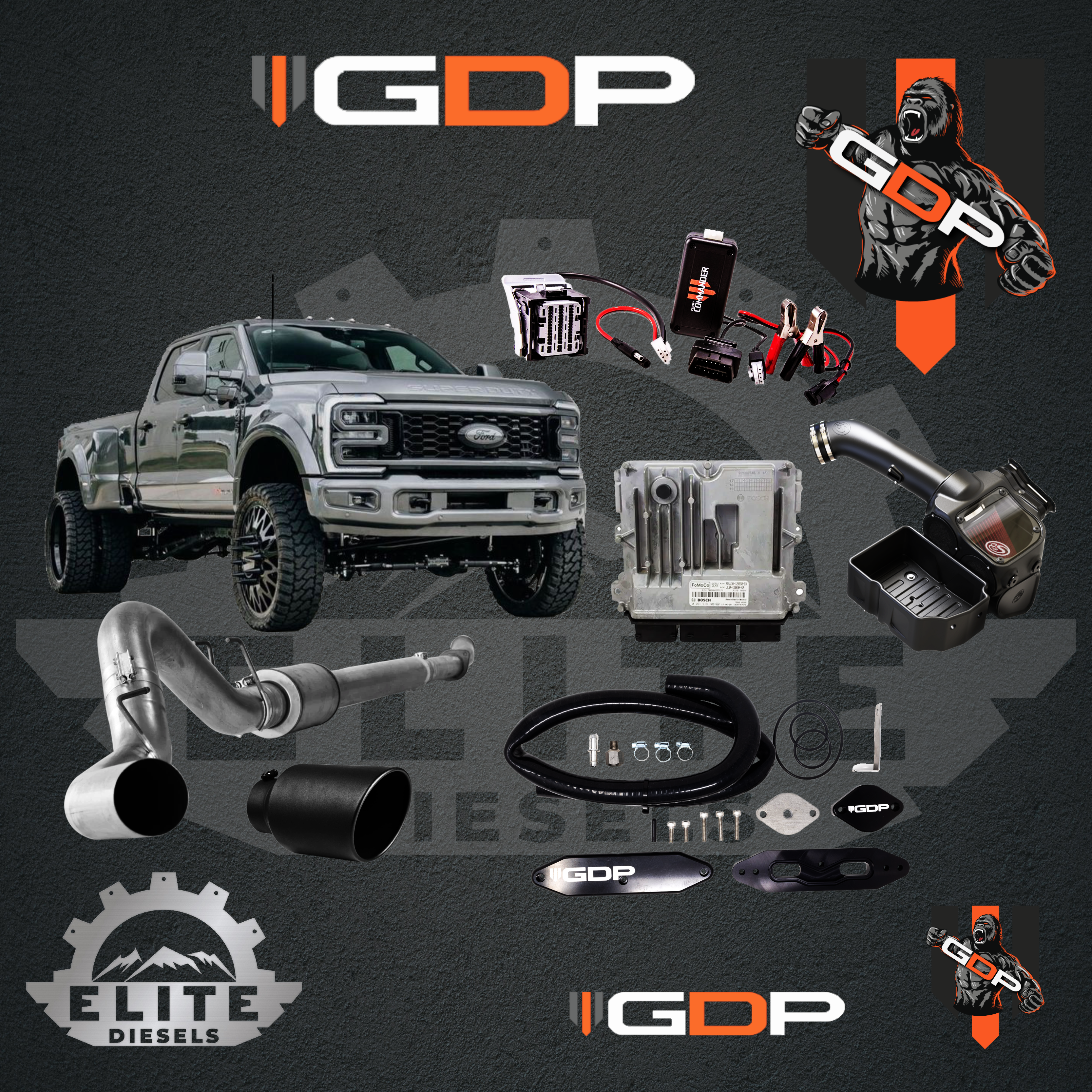 2020 - 2024 6.7L FORD POWERSTROKE  NEW COMMANDER TUNER ALL-IN-ONE CUSTOMIZABLE KIT.