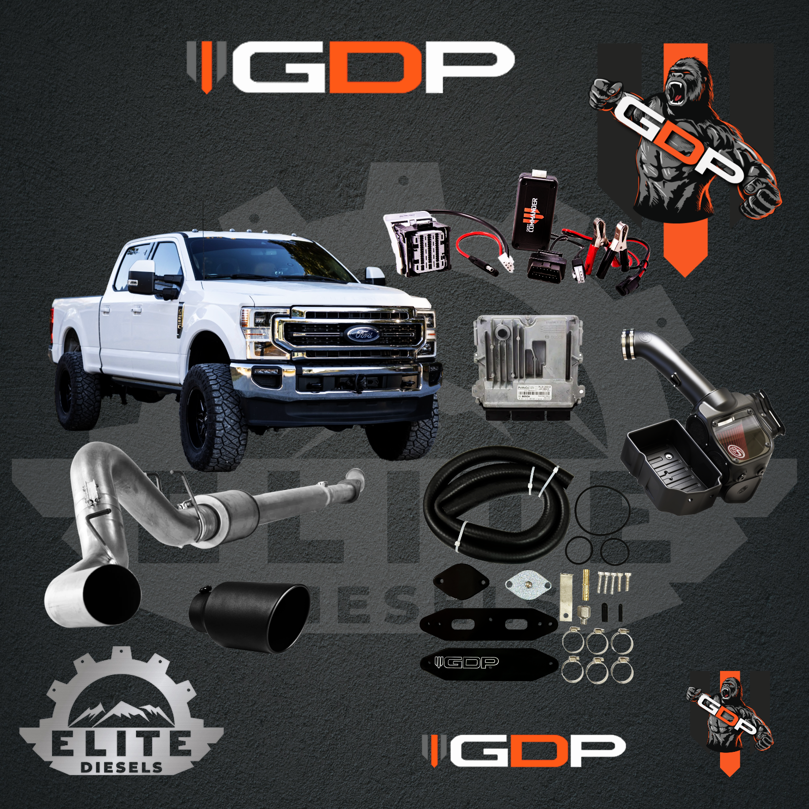 2020 - 2022 6.7L FORD POWERSTROKE NEW COMMANDER TUNER ALL-IN-ONE CUSTOMIZABLE KIT.